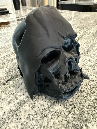 Star Wars Darth Vader Melted Helmet ( Force Awakens) 3D Printed Prop Replica - Picture 2 of 9