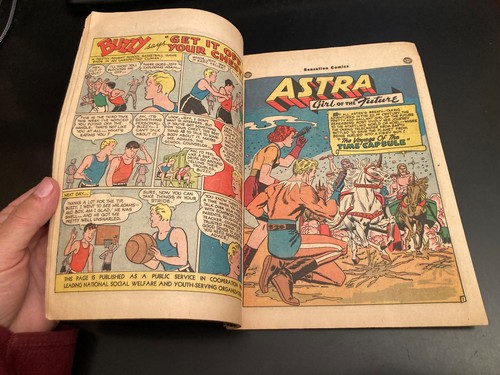 SENSATION #103 (1951) *Golden Age Wonder Woman!* Robot Cover! Bright & Colorful! - Picture 11 of 20