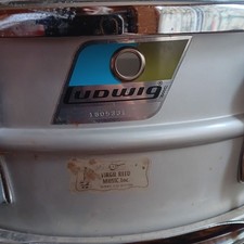 Tamburo rullante Ludwig Acrolite anni 70 serie #1805331 con custodia 1977 5x14" LM404