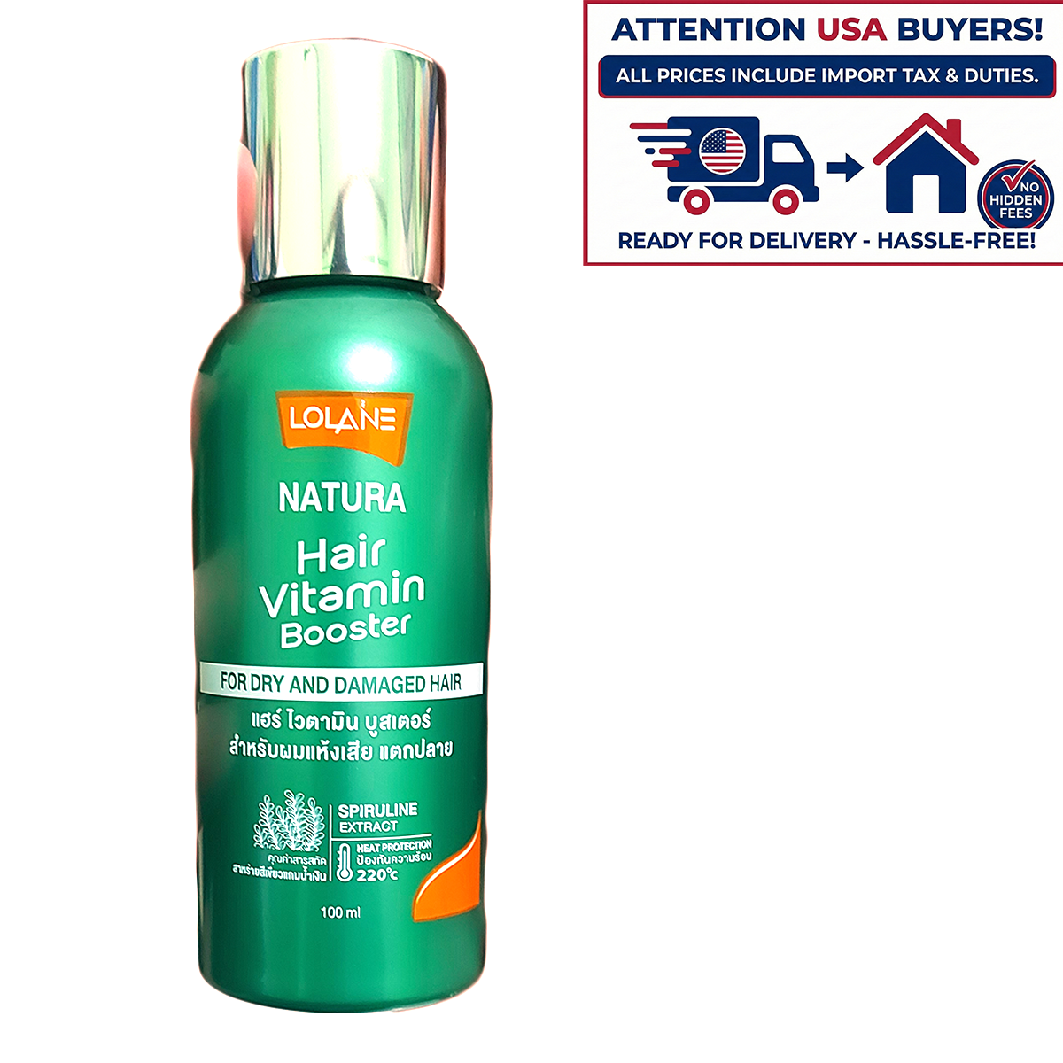 100ml Lolane Nature Hair Vitamin Booster for Dry and Damaged Hair