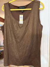 INC WOMAN COPPER  CEZANNE 1 TANK TOP  3X Plus