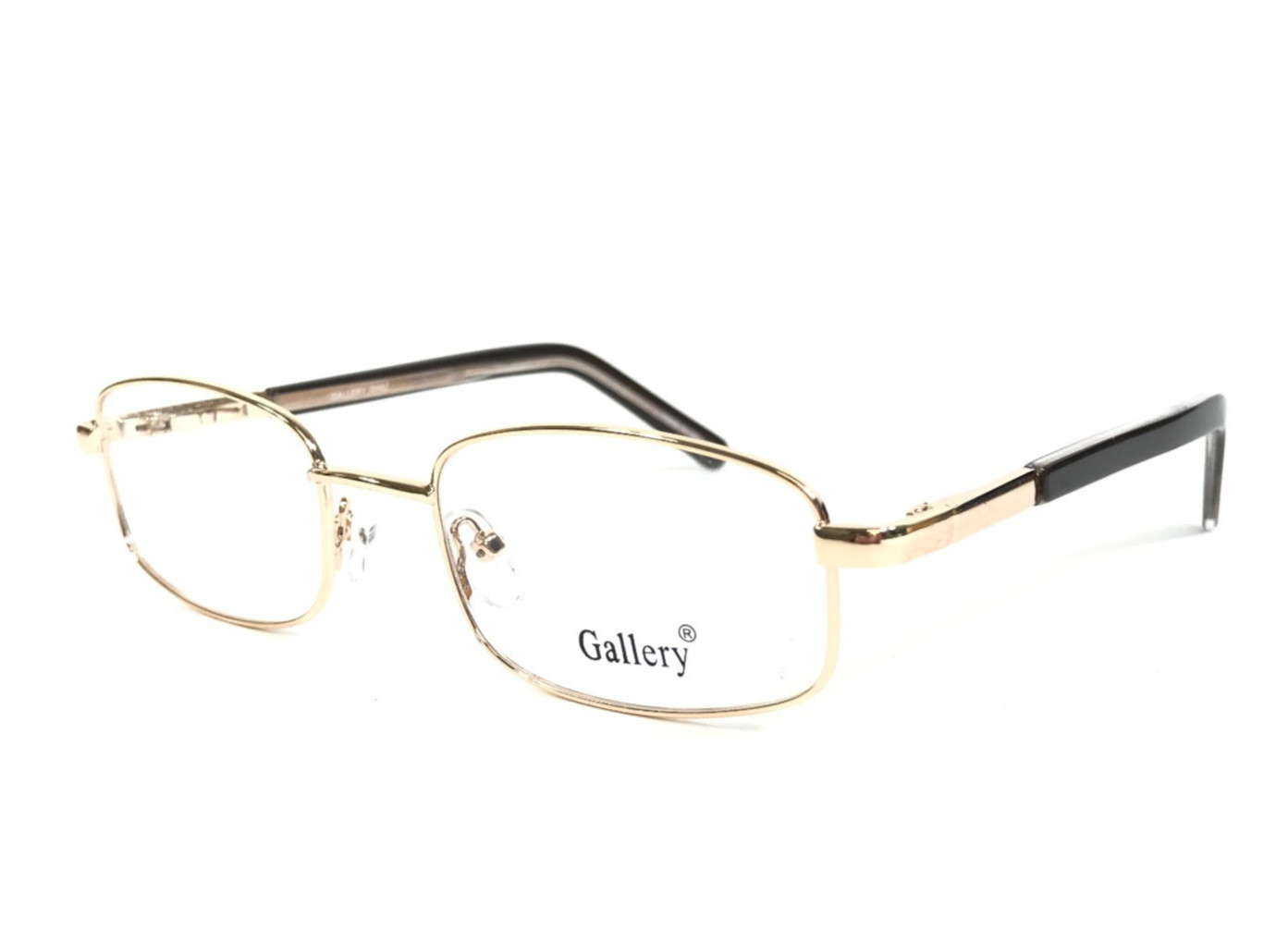 Gallery Eyeglasses Frames CHAZ YG Yellow Gold Rectangle Wire Rim 52-18-140 7190₽