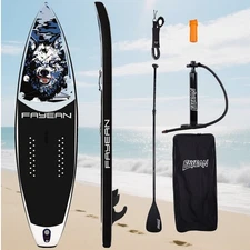 FAYEAN 10'6'' Inflatable Stand Up Paddle Board with Drybag for All Skill Levels