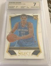 2013-14 Select Steven Adams Rookie Card CGA 7 Near Mint - OKC Thunder. rookie card picture