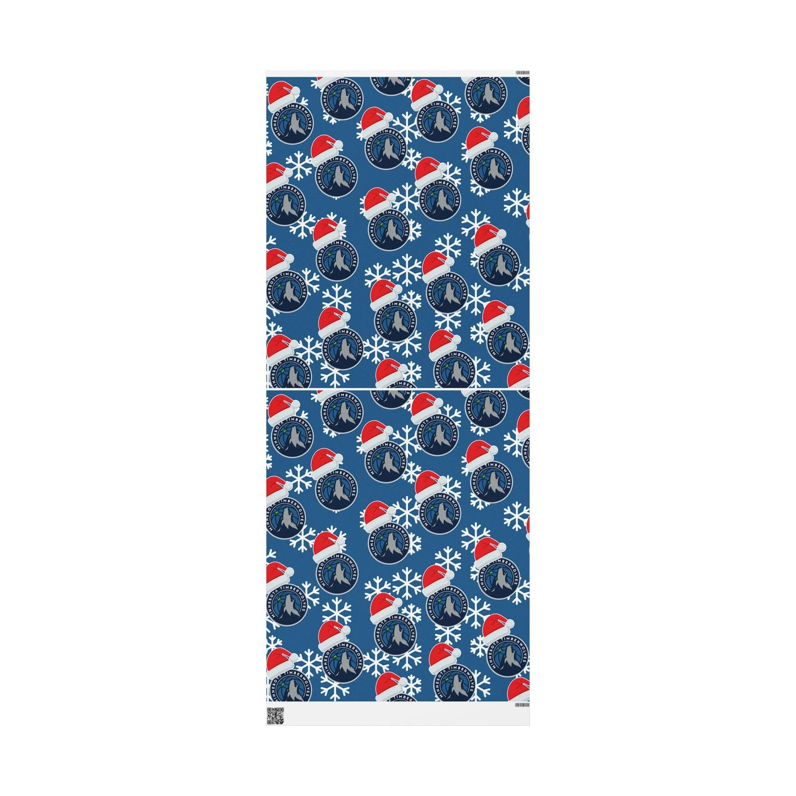 Minnesota Timberwolves Gift Wrapping Paper for Holidays, Christmas
