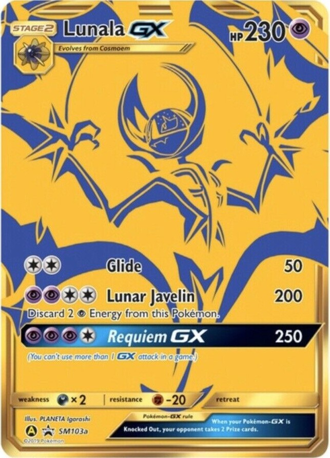 Lunala GX - SM103a - SM Black Star Promos NM, English Pokemon Promos
