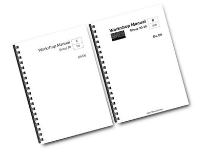 VOLVO PENTA D4 D6 - GRUPPE 30 & 20-26 NACHDRUCK - WERKSTATTHANDBÜCHER
