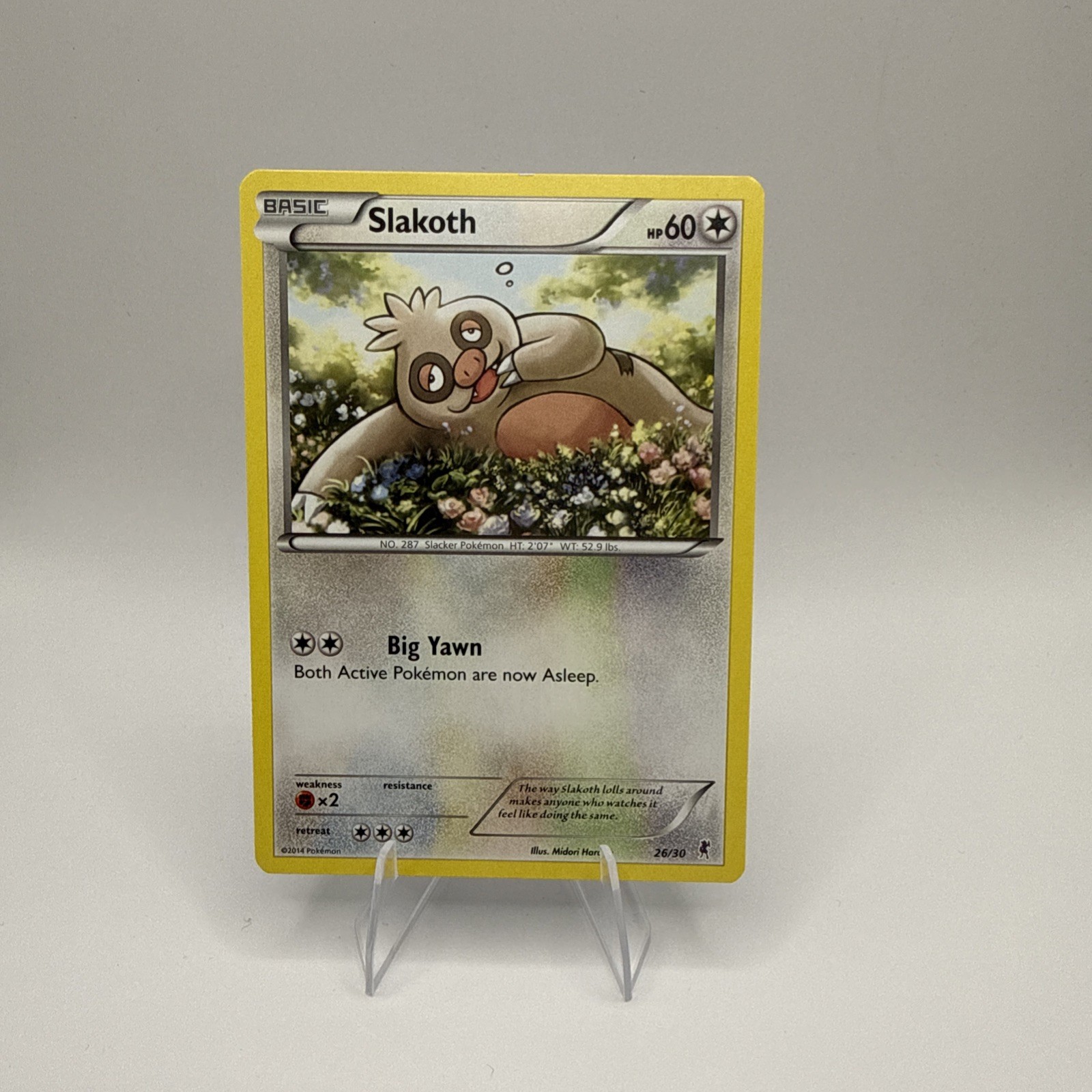 Slakoth (#26) 26/30 XY Trainer Kit: Bisharp & Wigglytuff Regular
