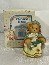 Cherished Teddies Colleen  Luck Of The Irish To You  Girl with Clovers w/Box