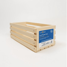 NEW TREND Hello Hobby Unfinished Wood Crate, 12 in x 5.5 in X 4 in