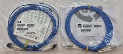 Lot of 2 New HP PremierFlex OM4 FC Fiber Optic Network Cable QK734A