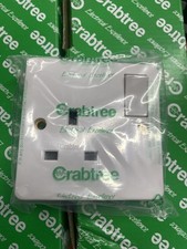 Crabtree 4304 13A 1 Gang SP Switched Socket White
