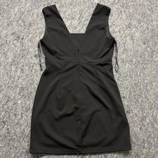 Forever 21 Womens Black Sleeveless V-Neck Mini Dress Size L