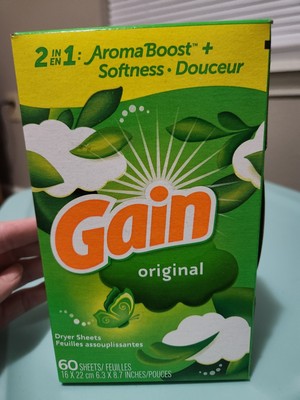 Gain Dryer Sheets with Original Fresh Scent 60 Count