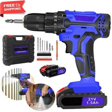 Cordless Drill Kit Electric Screwdriver Kit, 45Nm Cordless Combination Drill,LED