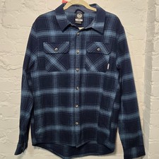Colorado Clothing Mens Flannel Shirt Medium Blue Plaid Cotton NWT