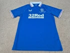 RANGERS 2021-2022 MENS L HOME CASTORE 150TH ANNIVERSARY SPECIAL EDITION SHIRT