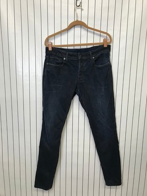 G-Star Raw 3301 Men's Dark Blue Slim Jeans Size 34