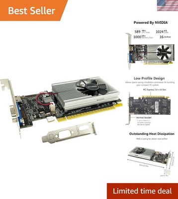Nvidia GeForce GT 210 1GB PCIe Video Card - Ideal for Smooth Editing & Gaming