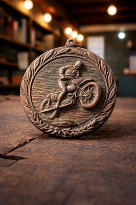 1971 Beehive Enduro Motorcycle Medal B Senior 4th Place 2.5''
