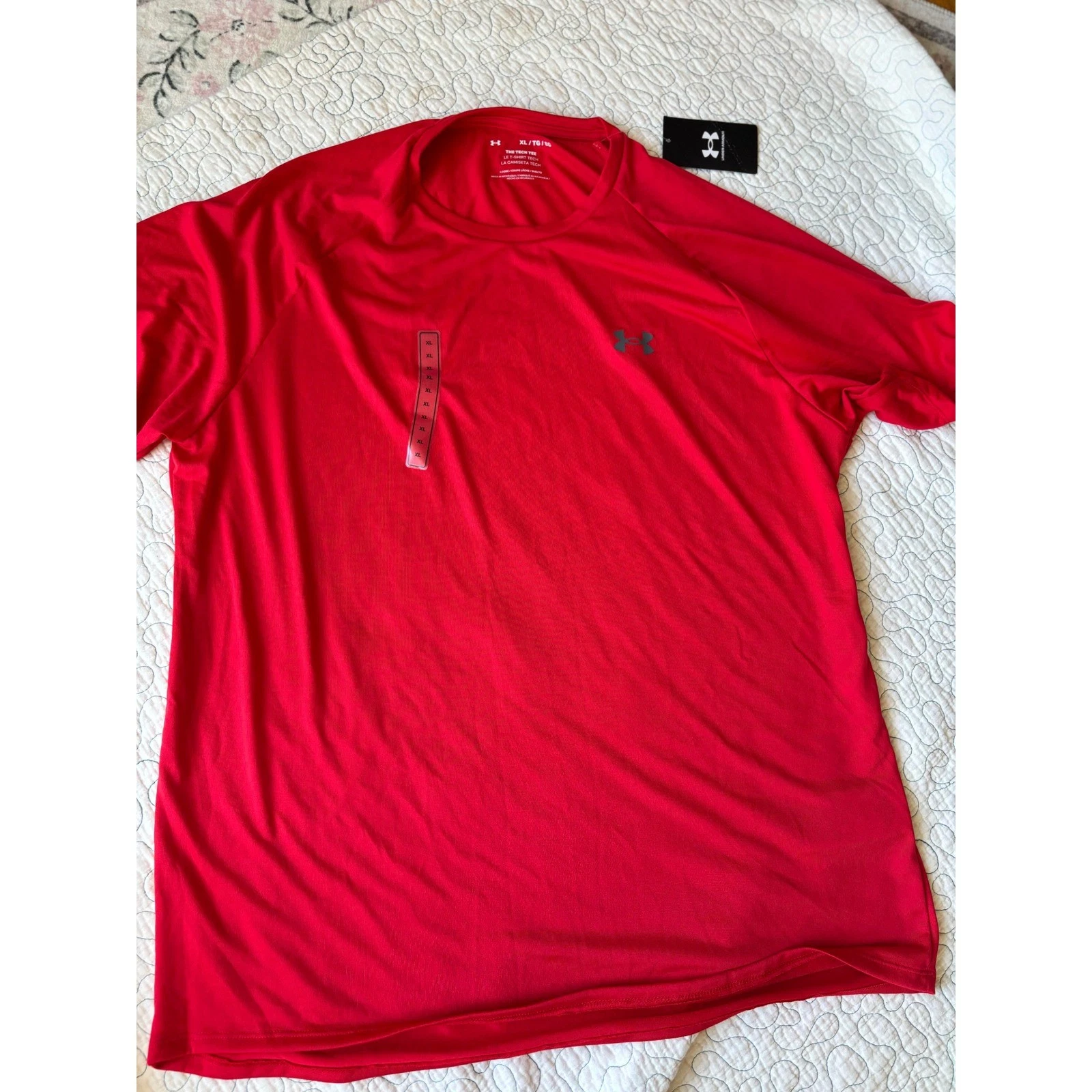 Under Armour Mens Tech 2.0 Short Sleeve Training Tee Red Size XL