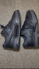 New Balance 550 Men's Leather Trainers Black - UK9 EU43