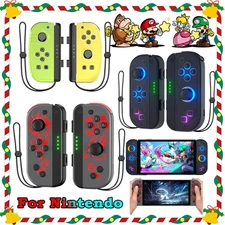 For Nintendo Switch Joy con Controller Left+Right Wireless Gamepad 1-Pair LED