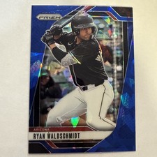 2025 Panini Prizm Baseball Ryan Waldschmidt Blue Cracked Ice Prizm #24 (RC)