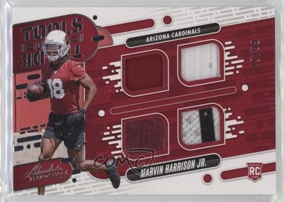2024 Absolute Tools of the Trade Quad 45/99 Marvin Harrison Jr Rookie RC 11yh