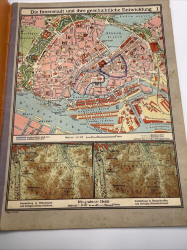 Deutscher Schulatlas Heimatteil Gau Hamburg 1942 - Bild 4 von 12