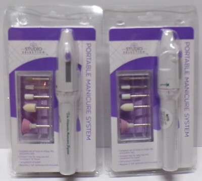 Lot of 2 Studio Selection Portable Manicure System