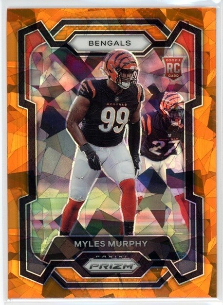 MYLES MURPHY 2023 Panini Prizm Orange Ice RC Rookie #320 Bengals Clemson