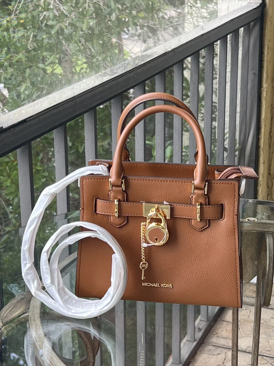 Michael Kors Hamilton Small Leather Satchel Crossbody