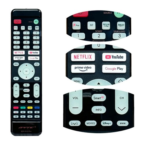 RM-024S Pro FOR SANYO TV REPLACEMENT REMOTE CONTROL 3D HD NETFLIX YOUTUBE - Picture 2 of 6