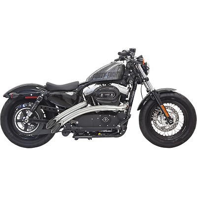 Bassani Chrome Radial Sweepers Exhaust System for Harley XL Sportster 14-20 - Picture 1 of 1