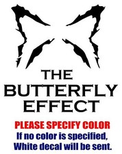 The Butterfly Effect Band Graphic Die Cut decal sticker Car Truck Boat 6"