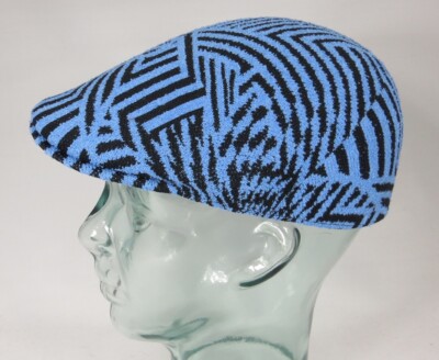 KANGOL Virtual Grid 507 Flatcap Ivy Cap Gatsby Schiebermütze schwarz blau Neu