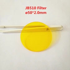 50*2.0mm 510nm Yellow Glass Optical Filter JB510 GG515
