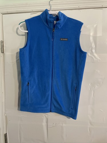 Full Zip Zipper Pocket Fleece Vest XL 