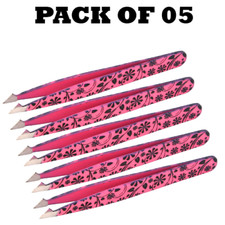 Forgica Professional Stainless Steel Paper Color Tweezers Pack of 05