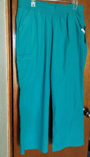 Cherokee Scrubs Pants Flexibles Wmen's Mid Rise Elastic Waist 2085P Large Petite