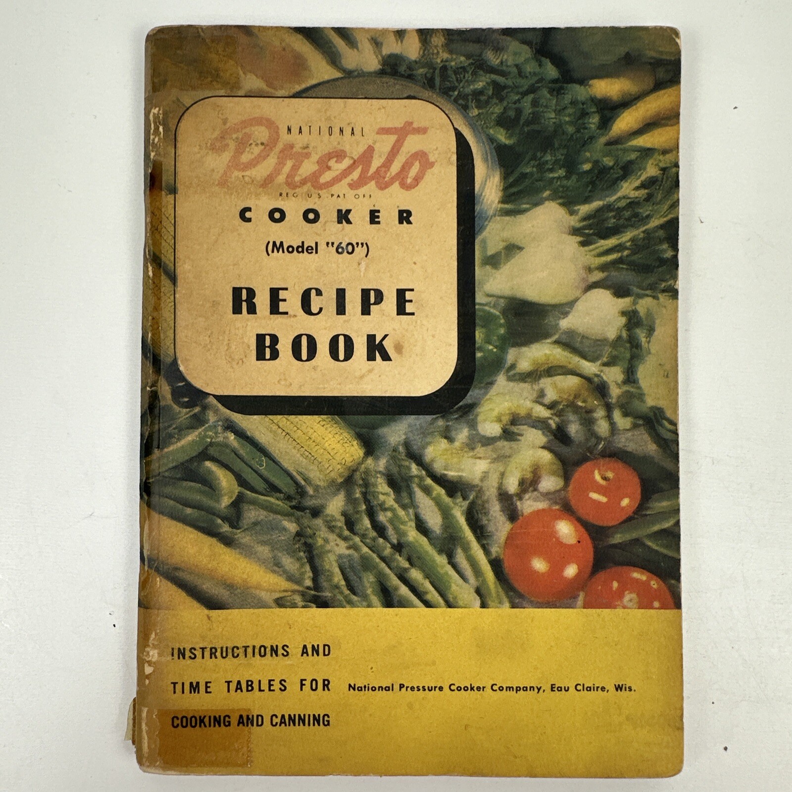 Model 60 Recipe Book Instructions Time Tables Vintage Euc