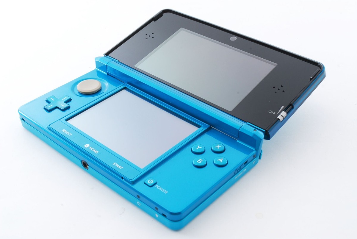 Nintendo 3DS Console Aqua Blue w/Box Adapter Zelda Stylus Nintendo 3DS Console Aqua Blue w/Box Adapter Zelda Stylus