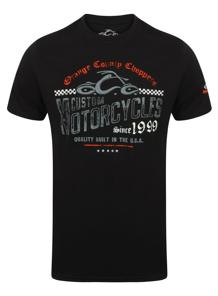 Футболка OCC Orange County Choppers, изготовленная на заказ для мотоциклов, Черная/Schwarz