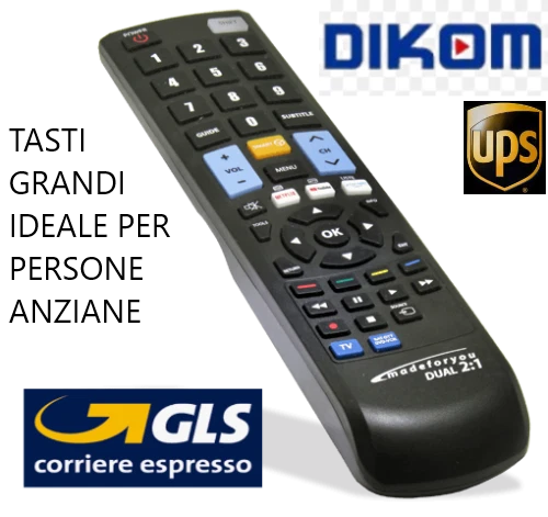 Telecomando di ricambio per DIKOM DK32125B30C10 U-LED, TV
