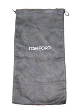 NEW TOM FORD FAUX SUEDE GRAY Drawstring Dust bag Shoes Handbag Travel 7.5x15