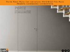 Porta Raso Muro con serratura INVISIBILE Filo Muro PRONTA CONSEGNA COIBENTATA
