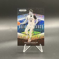 2022-23 Prizm Draft Picks WALKER KESSLER Brilliance *BOOKENDS*  19/19 GRIZZ