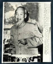 PRESIDENTE HO SHI MINH INVIA MESSAGGIO A PAPA PAOLO VI 1965 RADIO TELE Foto Y 207