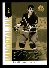 2014-15 Upper Deck SP Authentic Brad Park Immortal Ink Auto /10 #II-BP